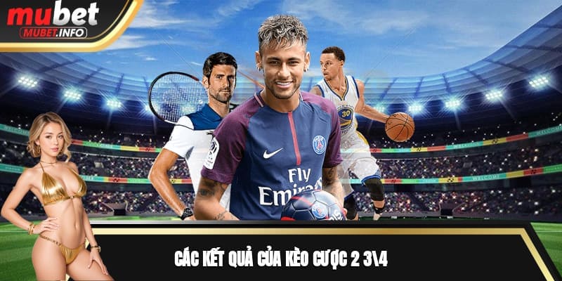 Các kết quả của kèo cược 2 3/4