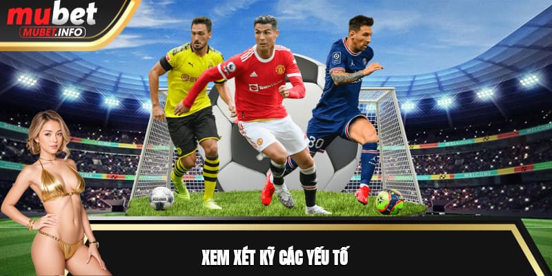 Xem xét kỹ các yếu tố